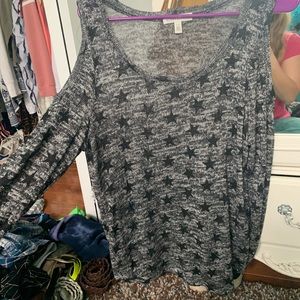 Cold Shoulder Star Top